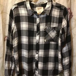 Button down plaid shirt